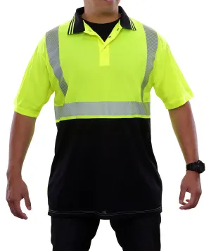 24-342CT Lightweight Birdseye Knit High Visibility Safety Polo