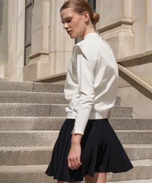 Anell Golf French Wool Skirt - Black
