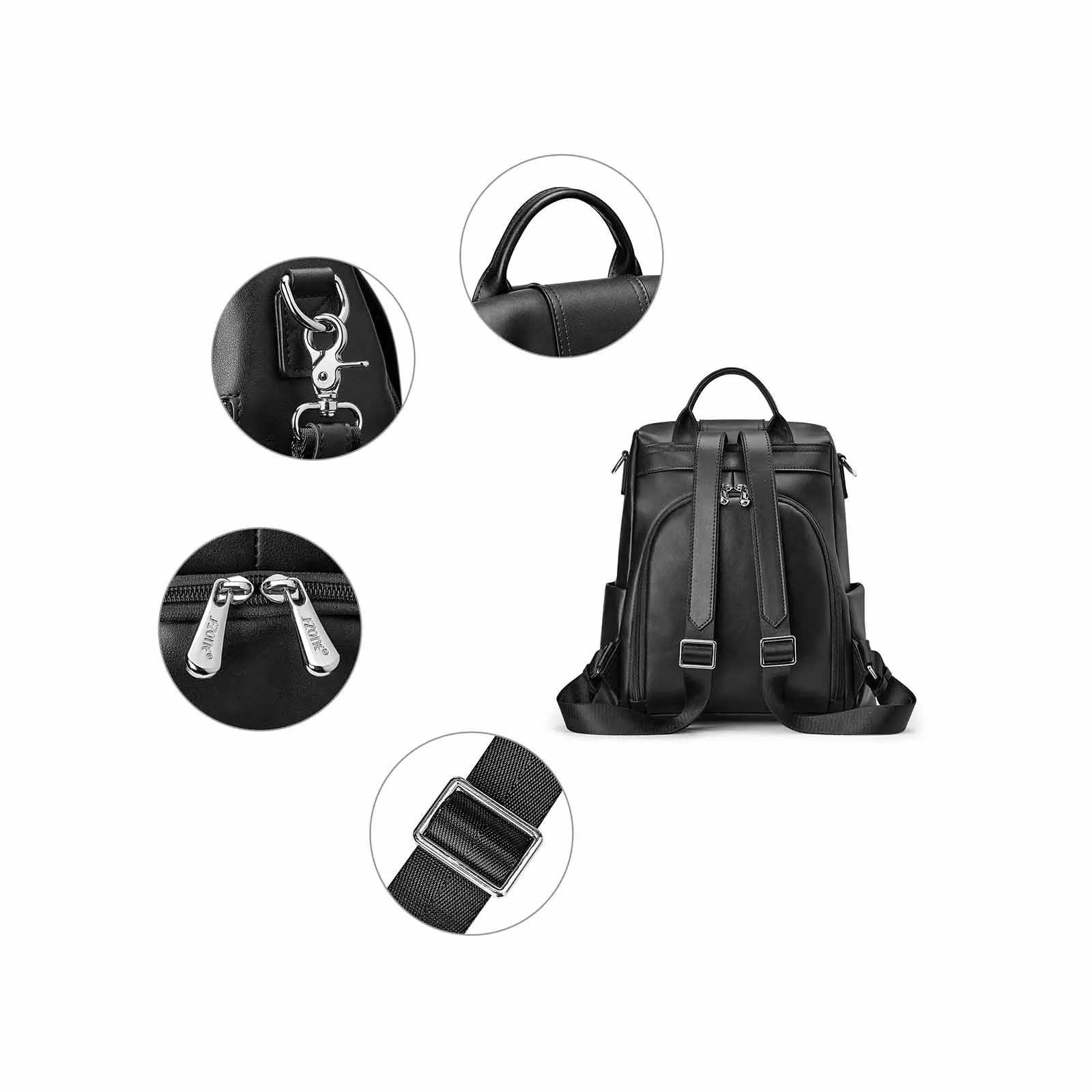 Anti-theft Soft Genuine Leather Backpack