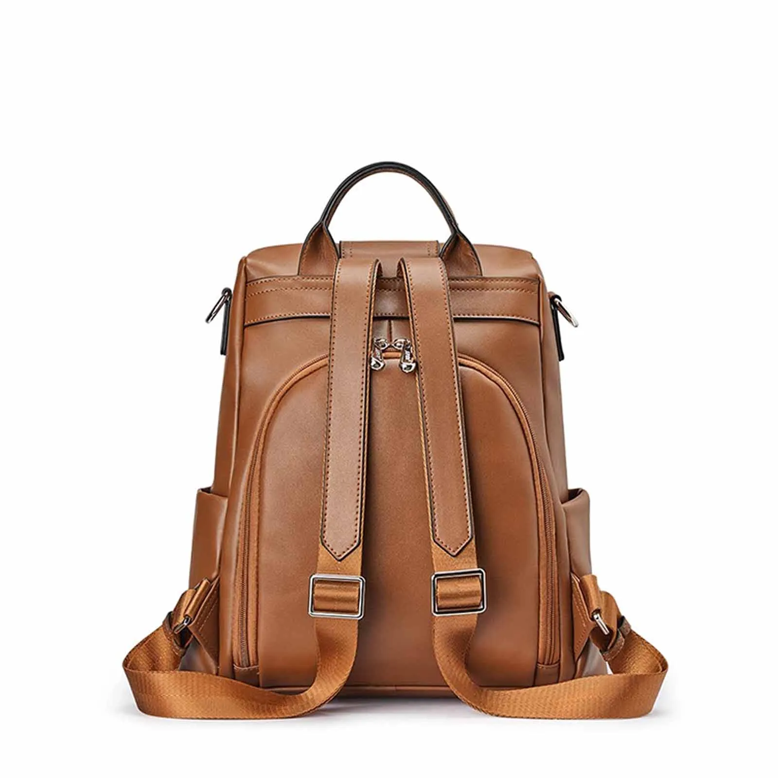 Anti-theft Soft Genuine Leather Backpack