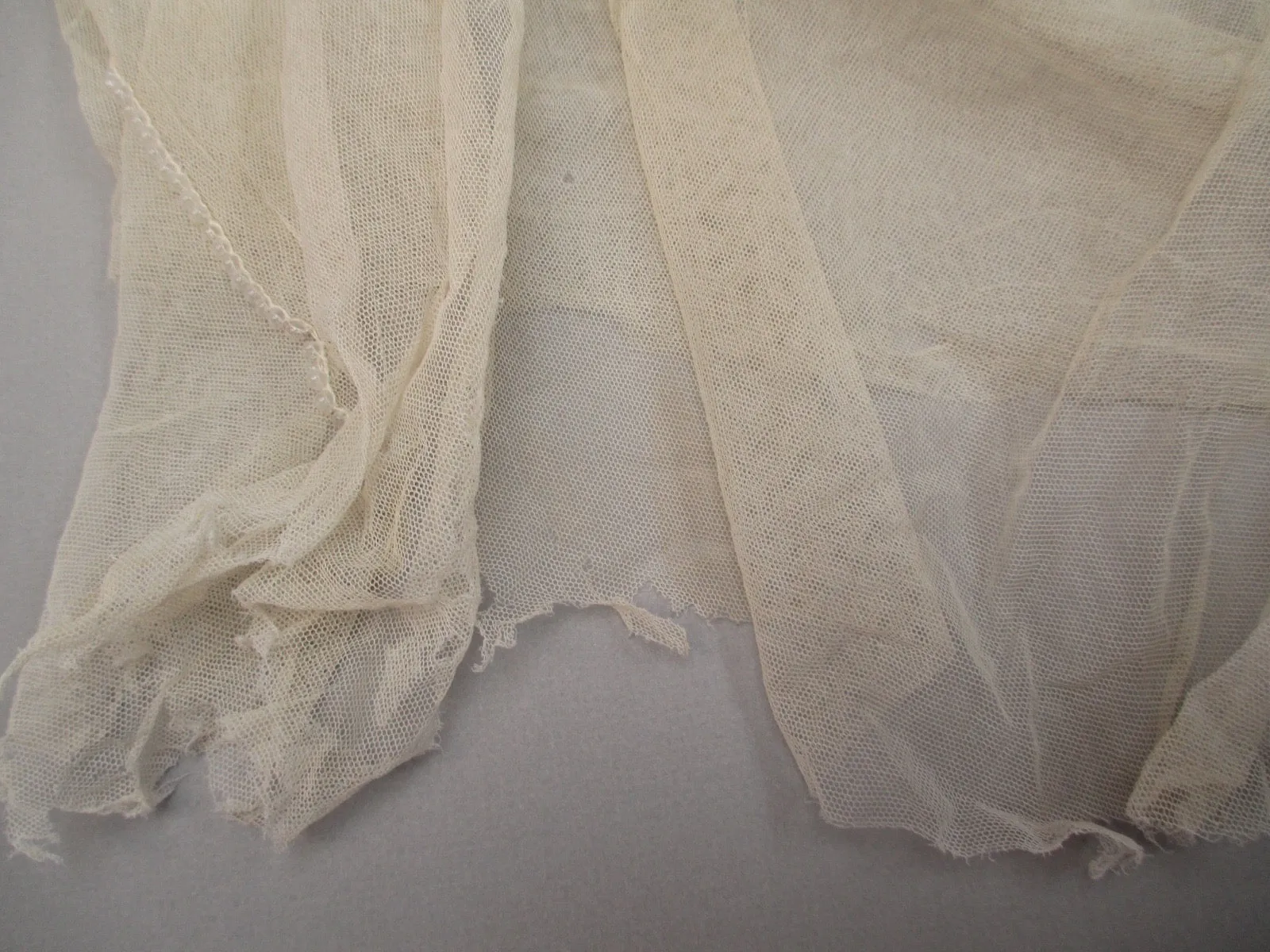 Antique Victorian Triple Tiered net ruffle