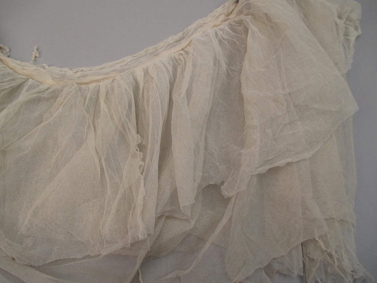 Antique Victorian Triple Tiered net ruffle