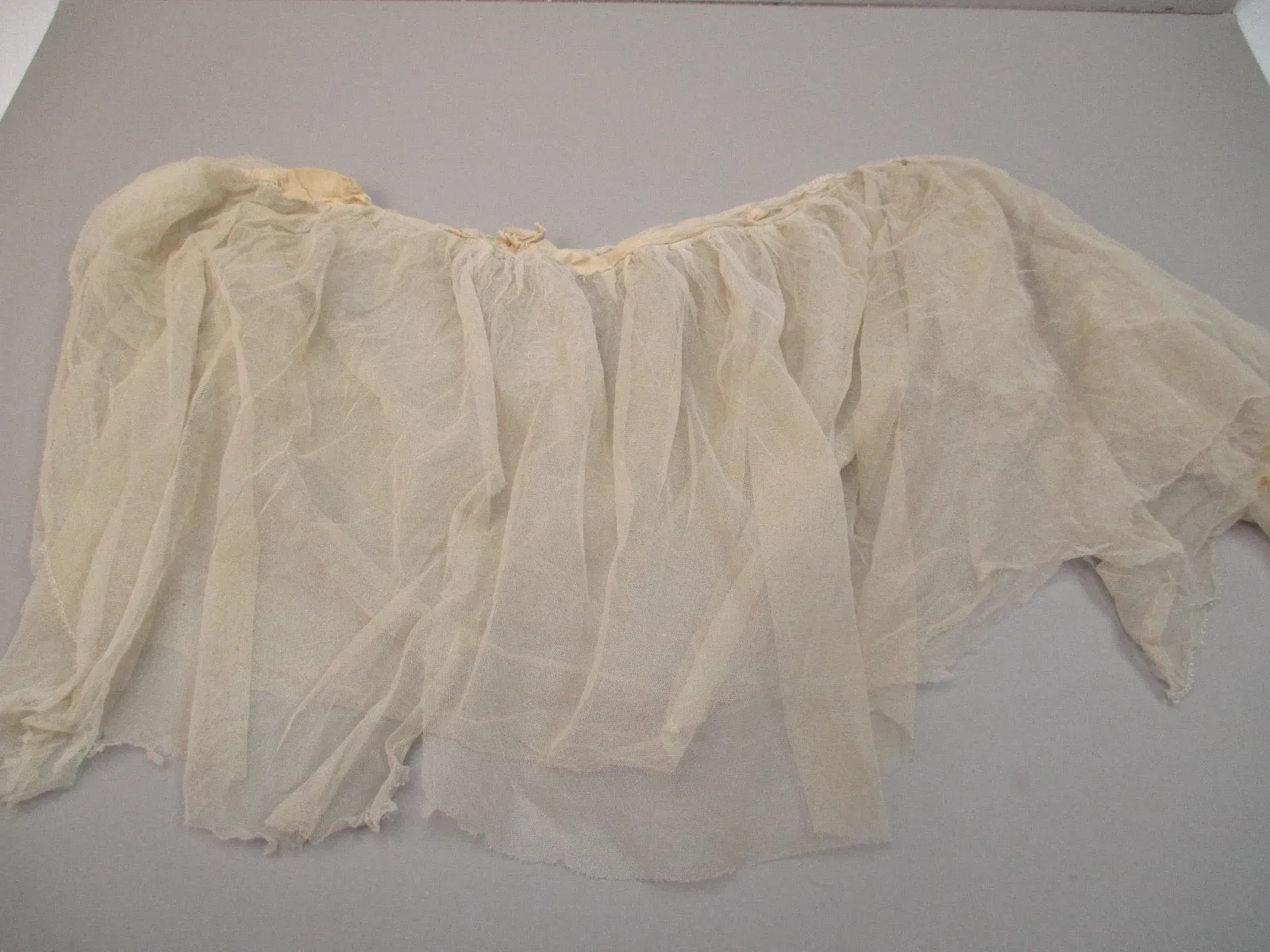 Antique Victorian Triple Tiered net ruffle