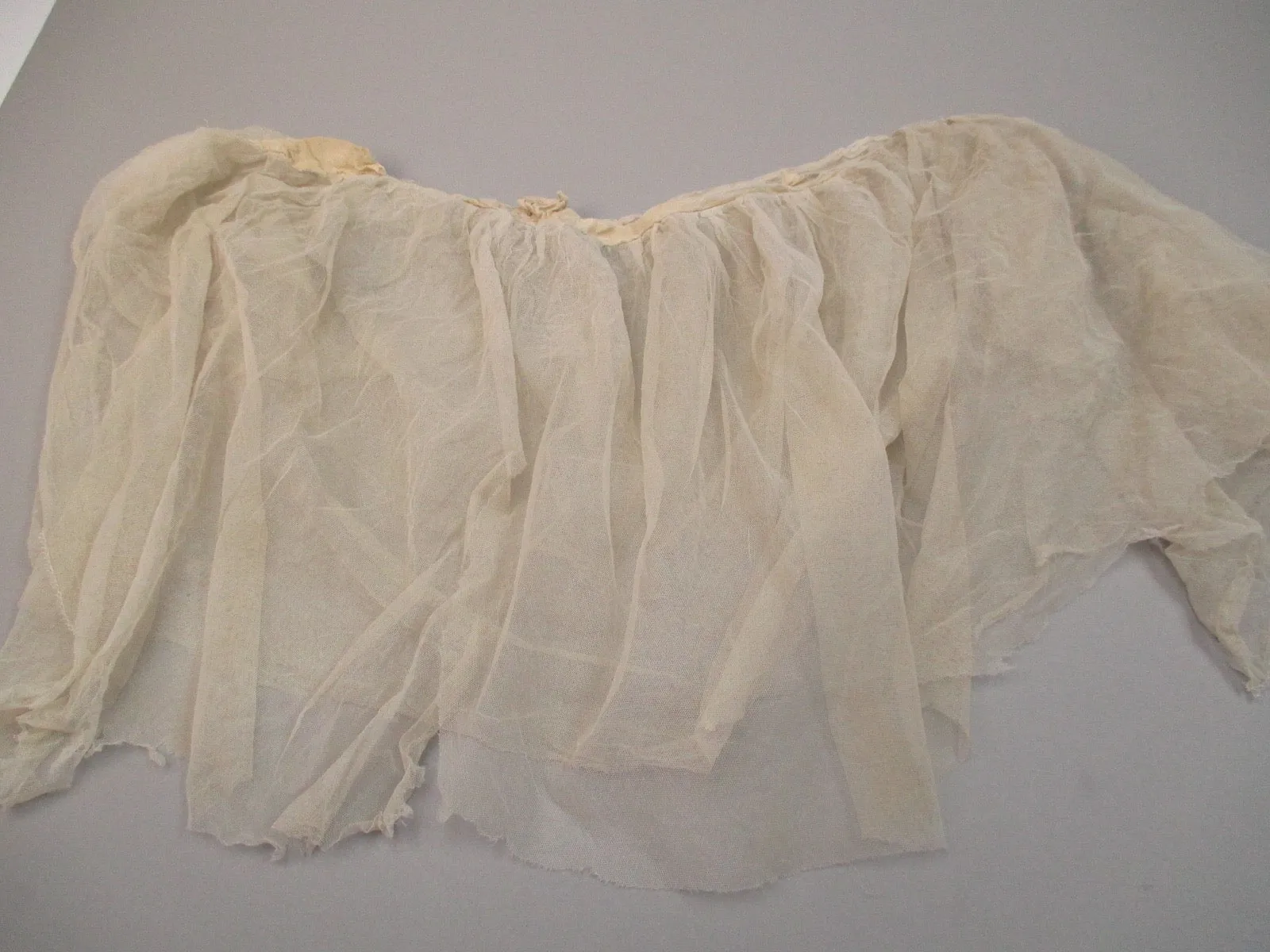 Antique Victorian Triple Tiered net ruffle