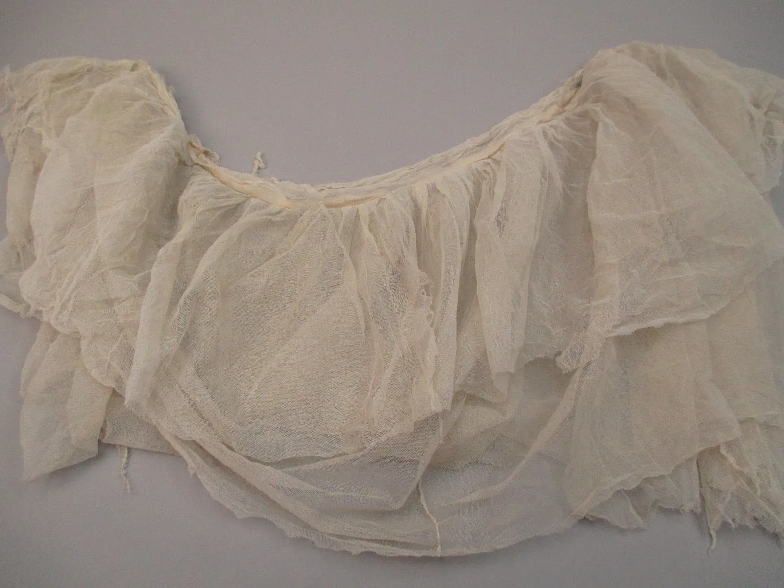 Antique Victorian Triple Tiered net ruffle