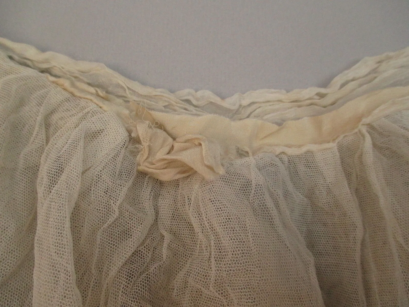 Antique Victorian Triple Tiered net ruffle