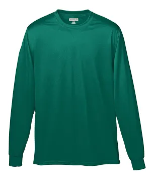 Augusta Long Sleeve Moisture Wicking T-Shirt | Dark Green