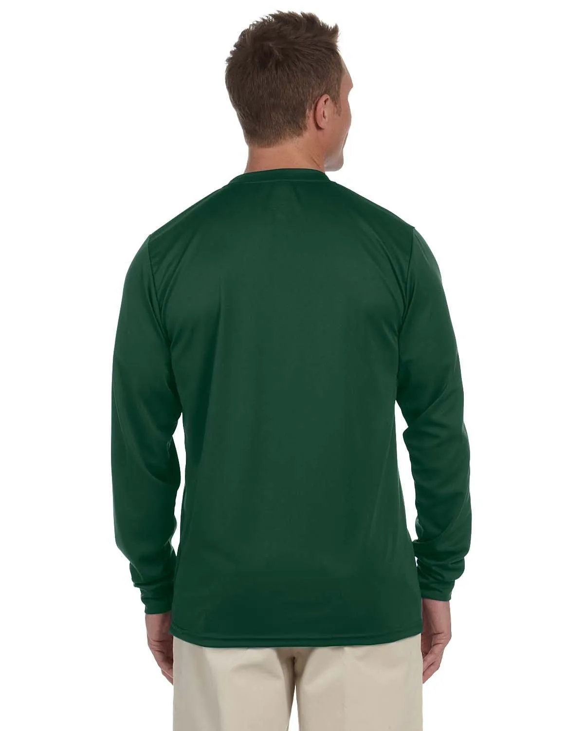 Augusta Long Sleeve Moisture Wicking T-Shirt | Dark Green