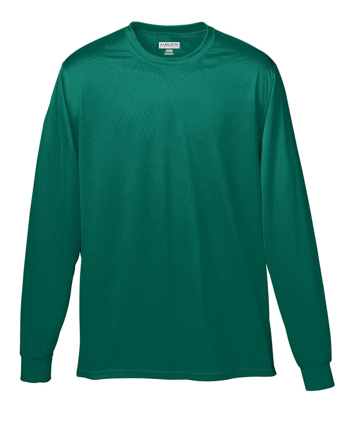 Augusta Long Sleeve Moisture Wicking T-Shirt | Dark Green