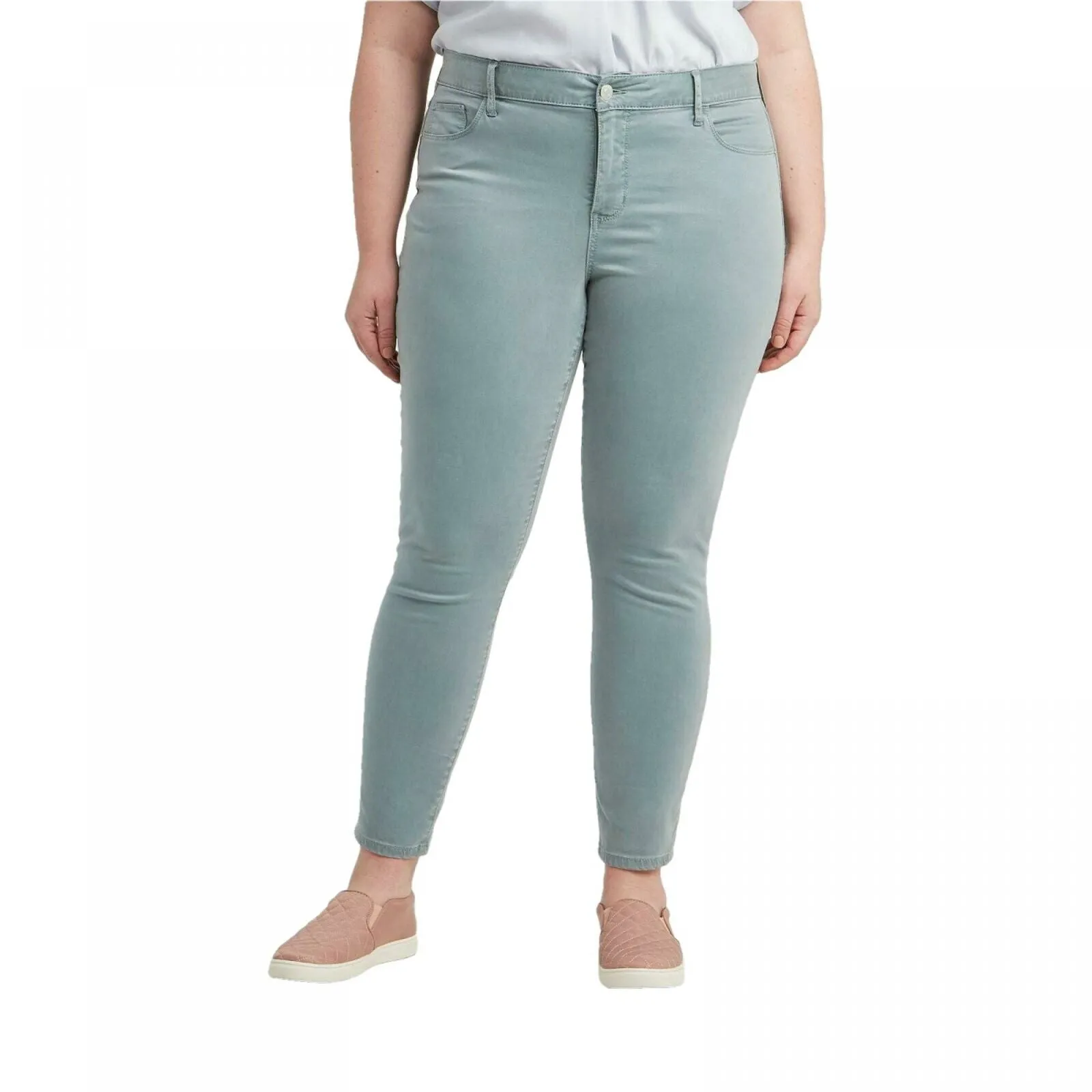 Ava & Viv Women's Plus Size Mid Rise Skinny Jeans