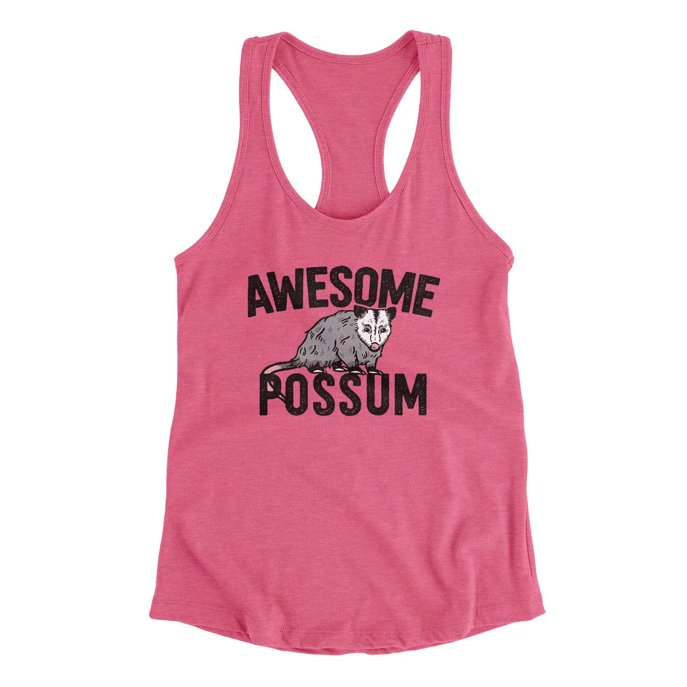 Awesome Possum Funny Women's Racerback Tank