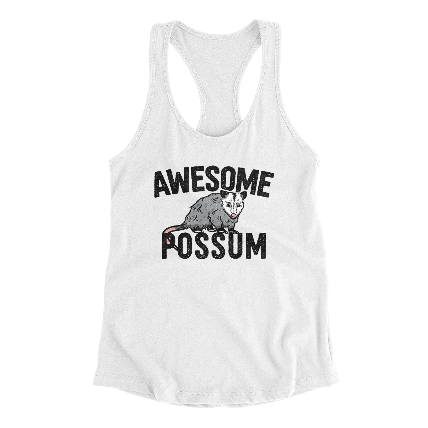 Awesome Possum Funny Women's Racerback Tank