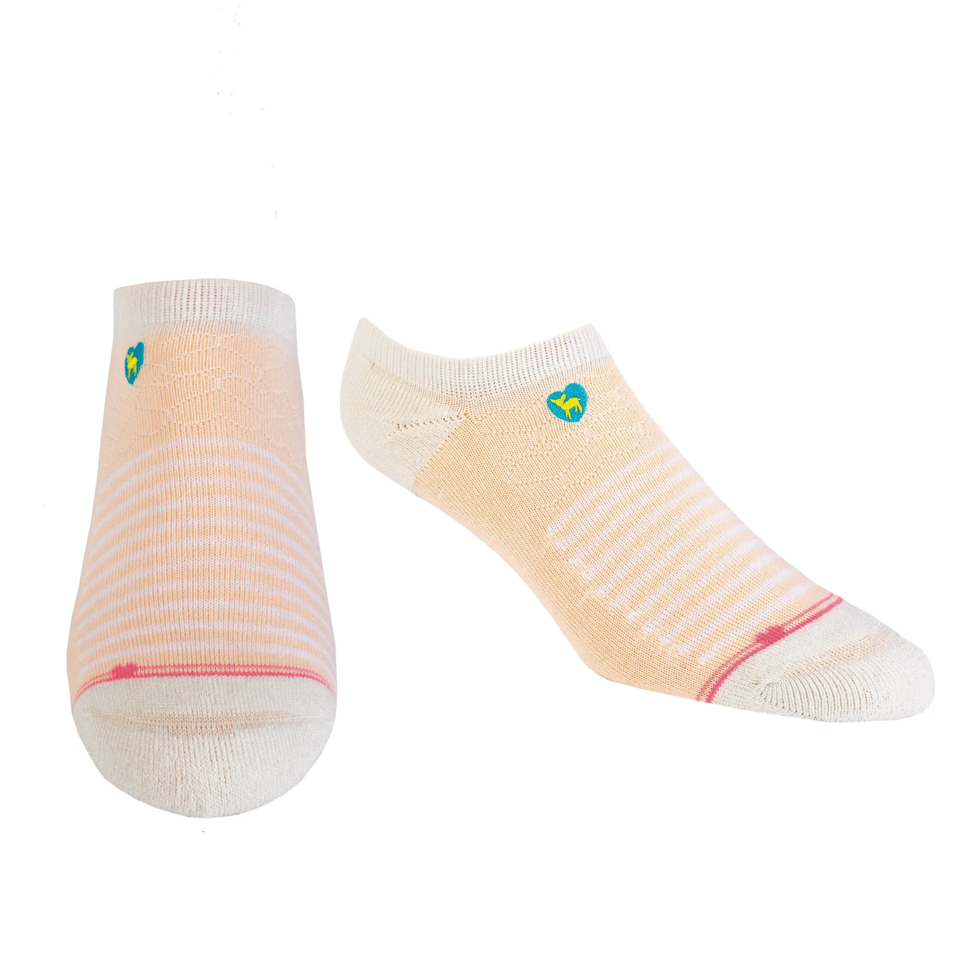 Bamboo Socks | Everyday Ankle | A Line In The Sand Peach