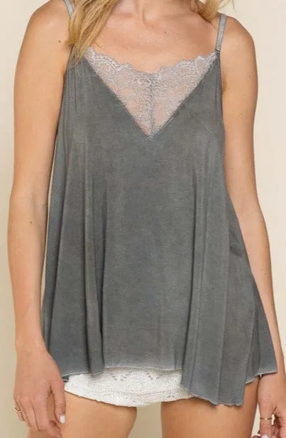 Bellamy Cami Tank with Lace Detail - Online Exclusive