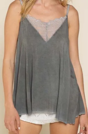 Bellamy Cami Tank with Lace Detail - Online Exclusive