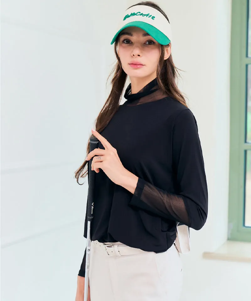 BENECIA 12 Angela Mesh Top - Black