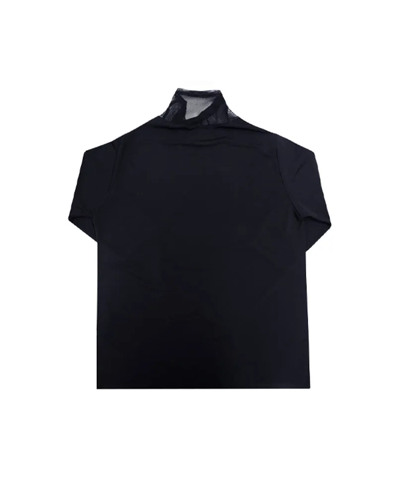 BENECIA 12 Angela Mesh Top - Black