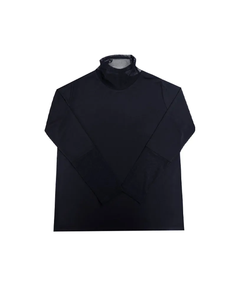 BENECIA 12 Angela Mesh Top - Black