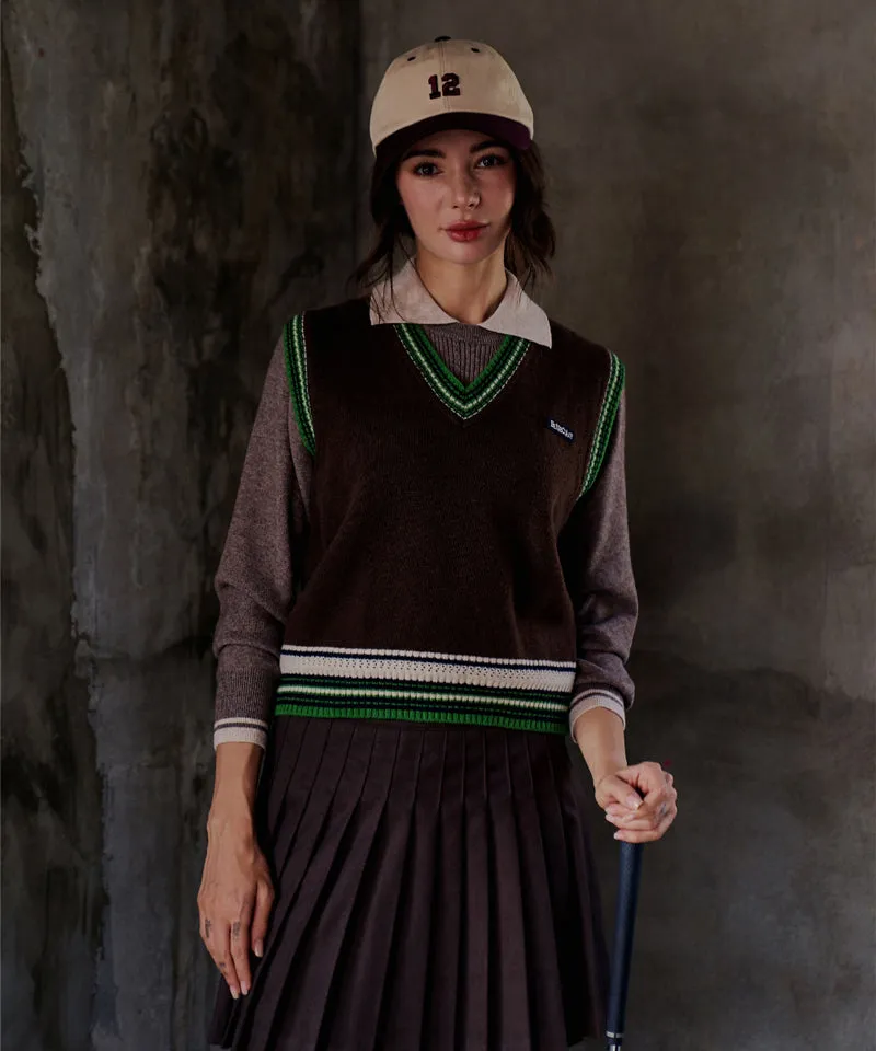 BENECIA 12 Hash Brown Vest - Brown