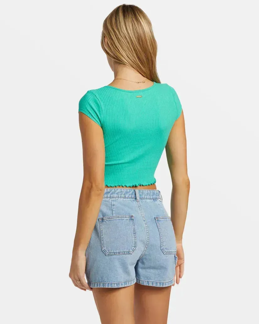 Billabong Women's Notch Cropped T-Shirt