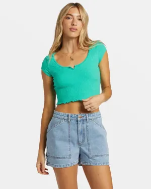 Billabong Women's Notch Cropped T-Shirt