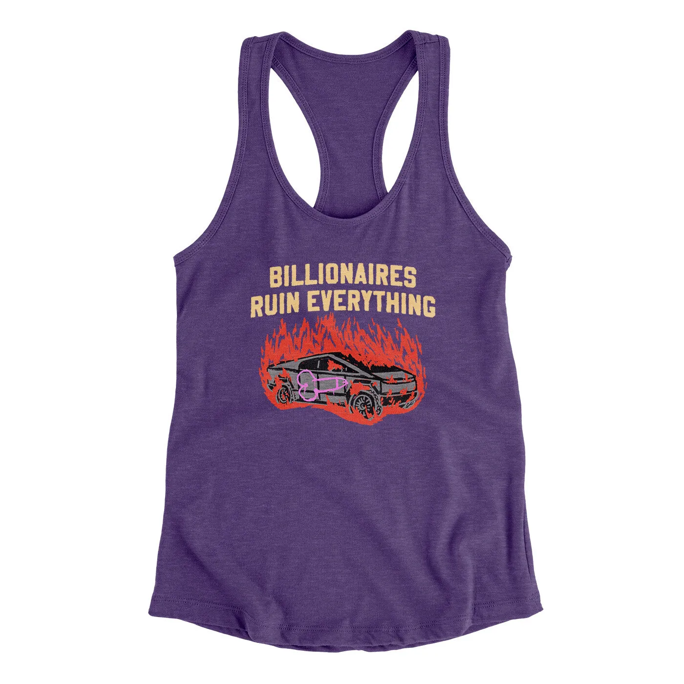 Billionaires Ruin Everything Women's Racerback Tank