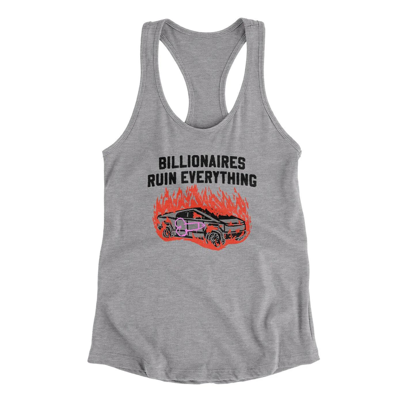 Billionaires Ruin Everything Women's Racerback Tank