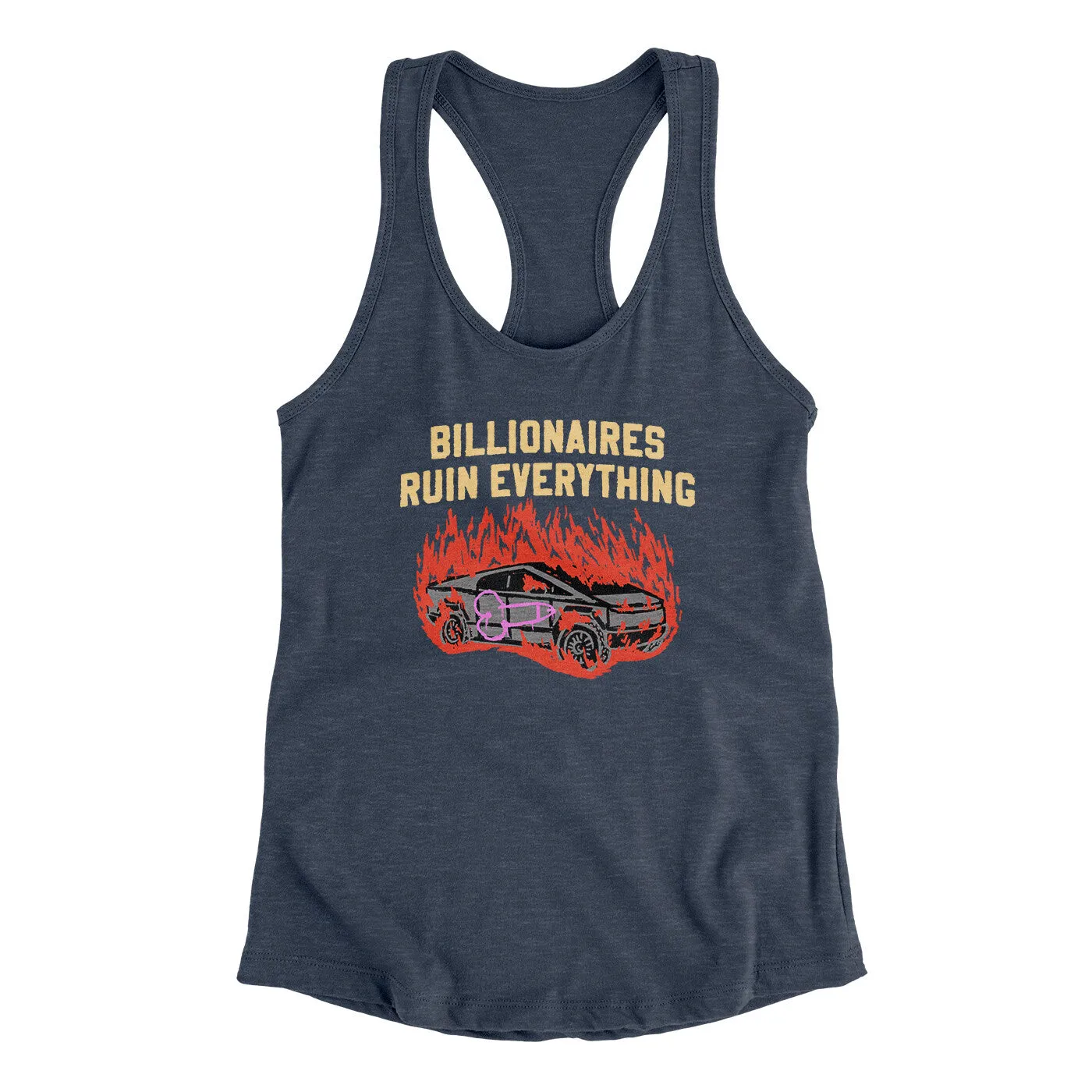 Billionaires Ruin Everything Women's Racerback Tank