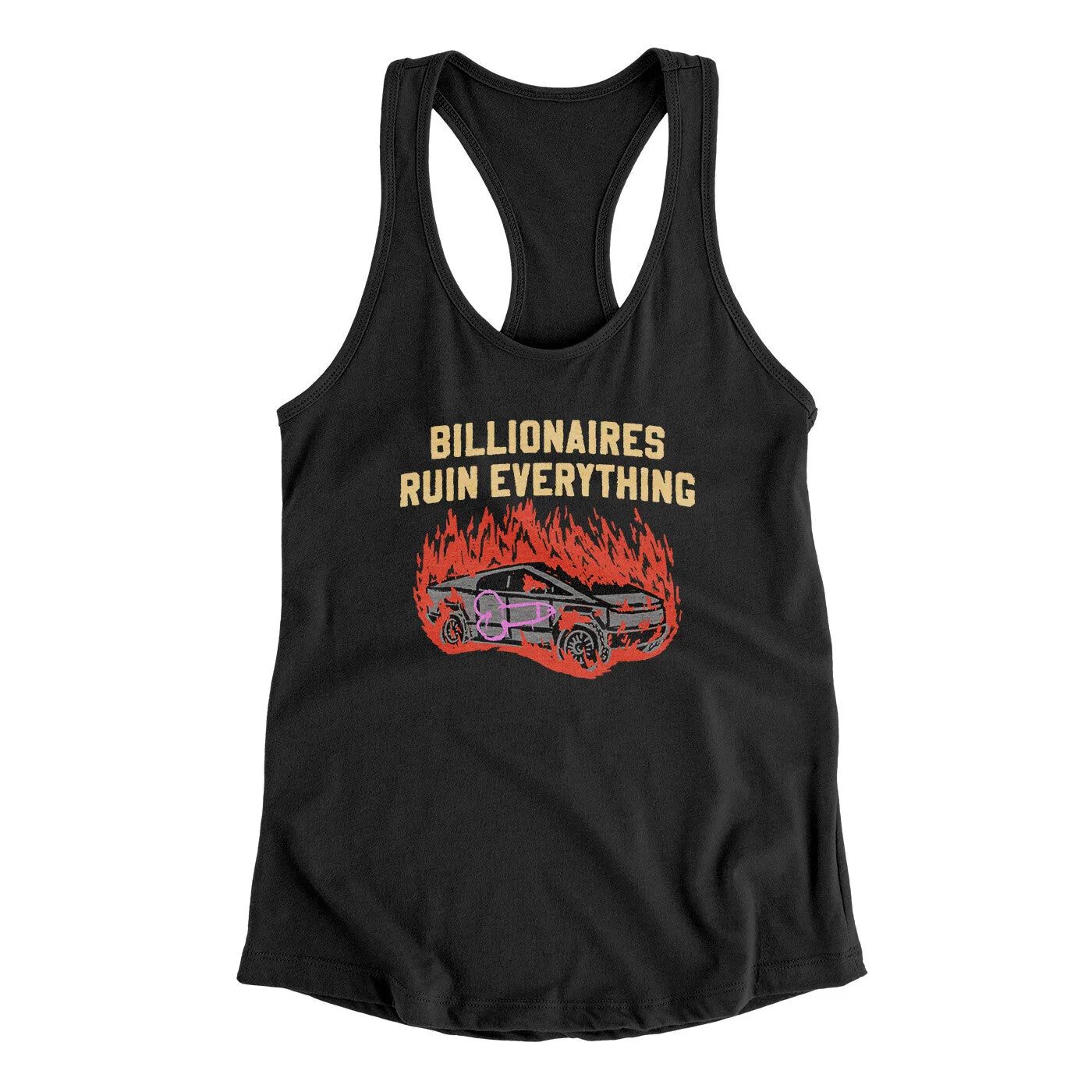 Billionaires Ruin Everything Women's Racerback Tank