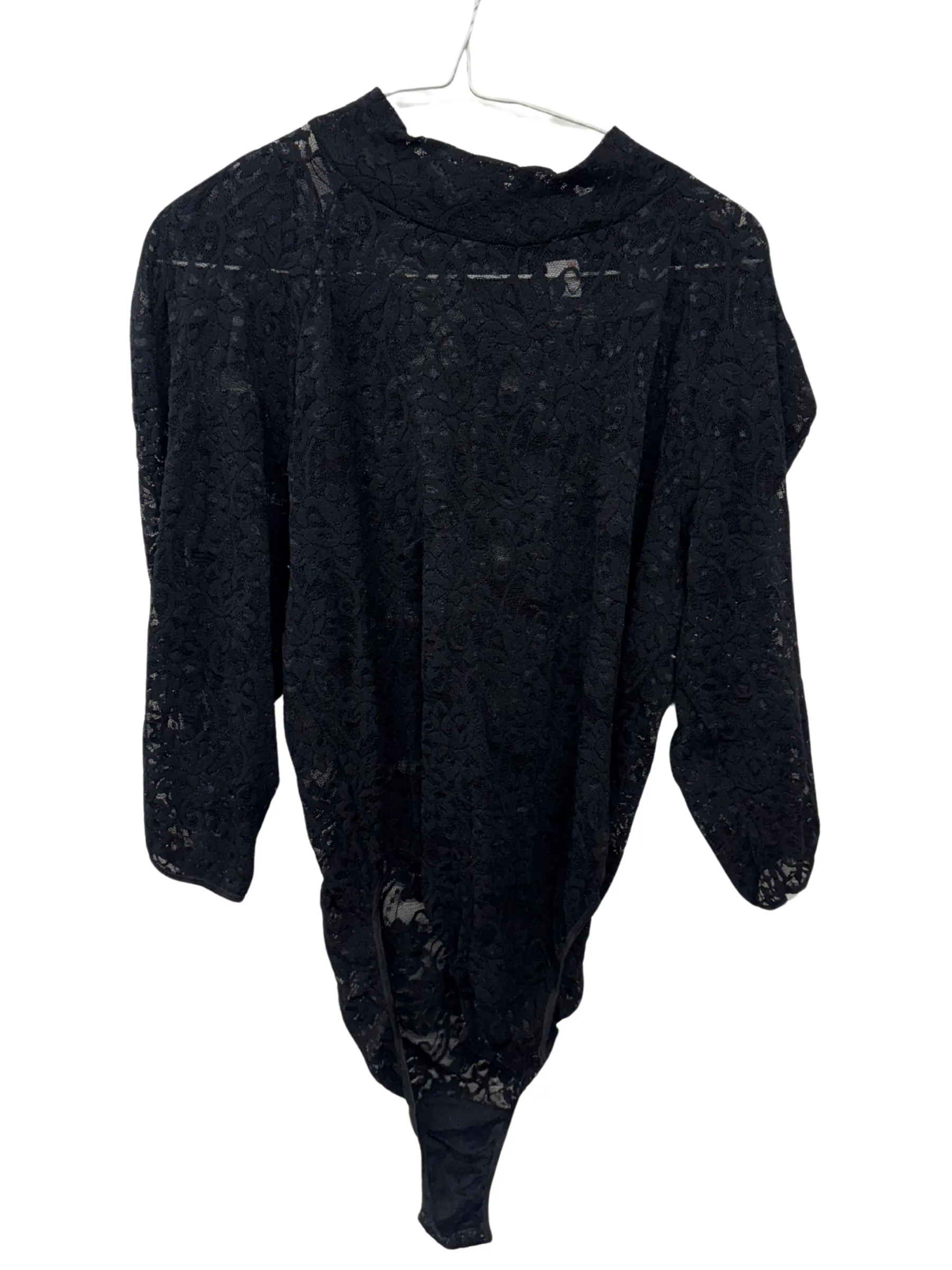Black Lace 3/4 Sleeve Bodysuit