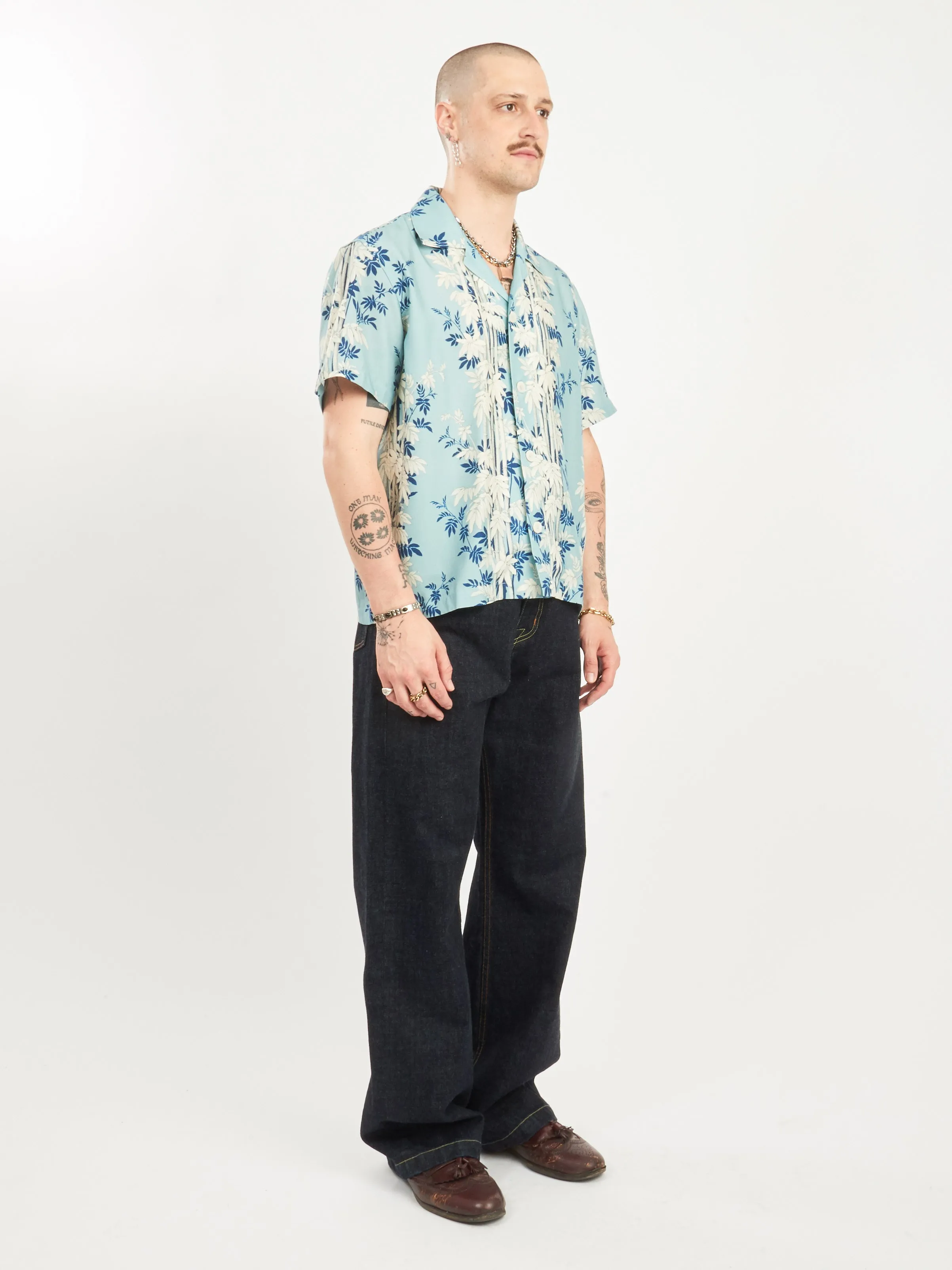 Blue/Multi Bamboo Forest S/S Shirt
