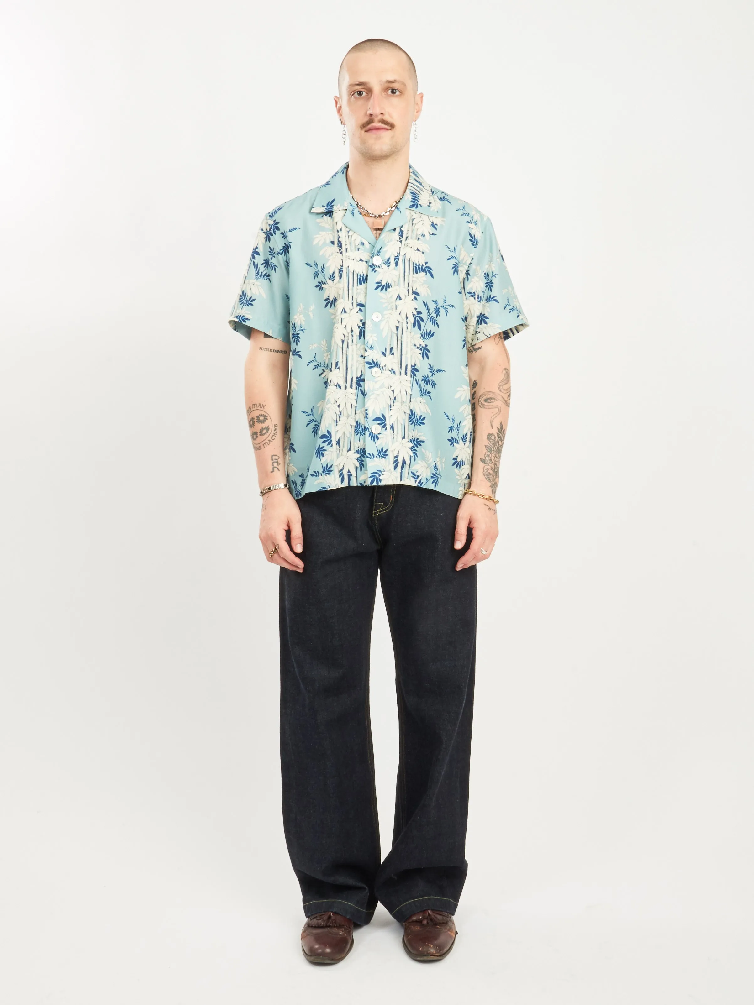 Blue/Multi Bamboo Forest S/S Shirt