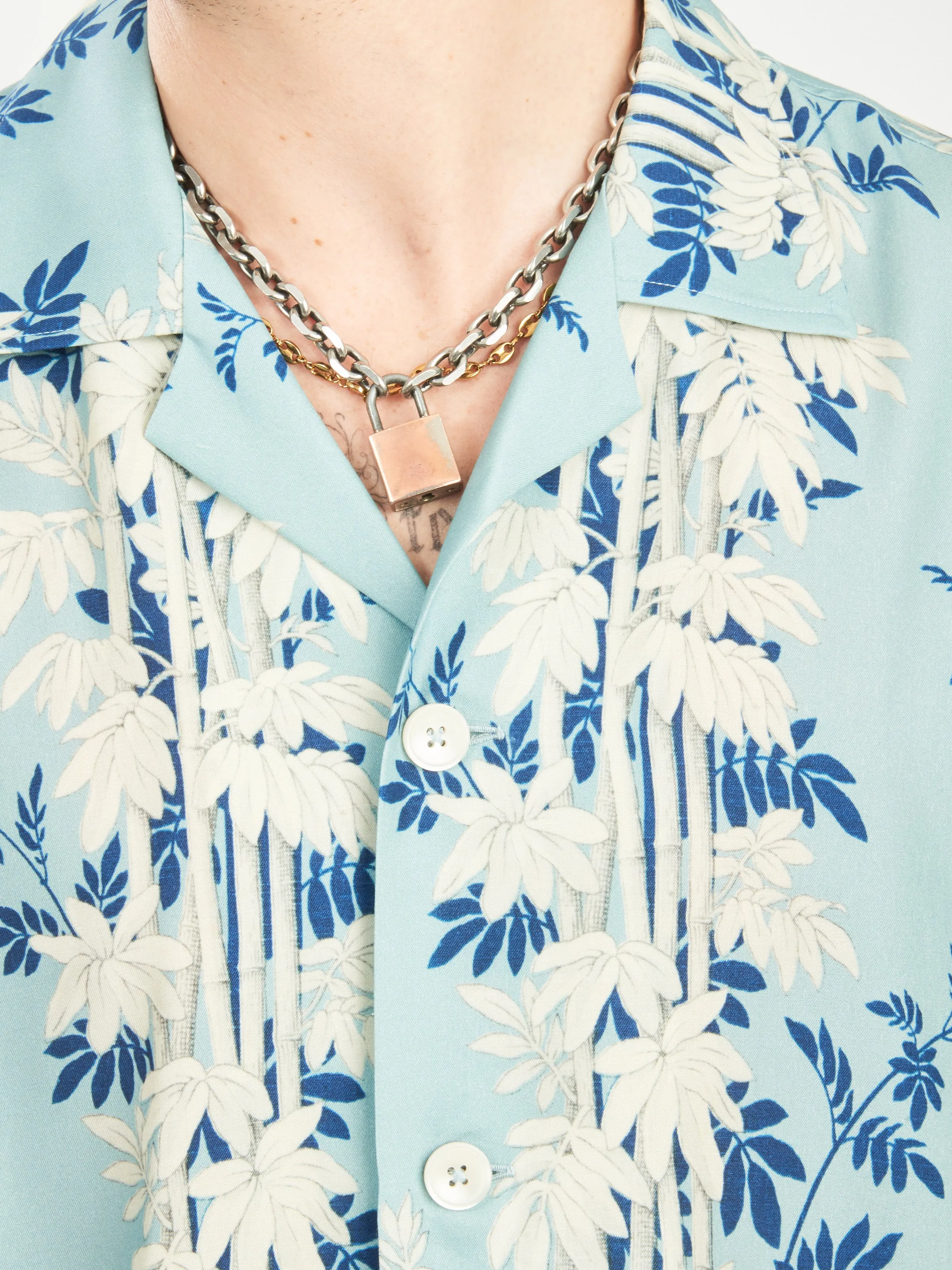 Blue/Multi Bamboo Forest S/S Shirt