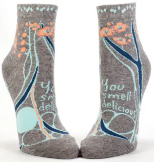 BlueQ Women's Ankle Socks "You Smell Delicious"