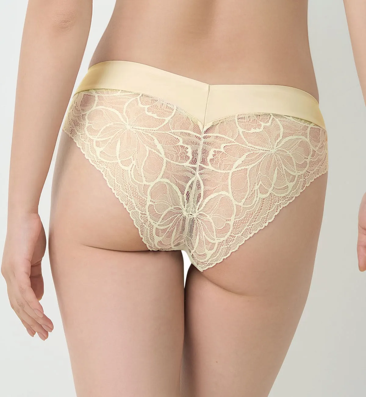 Body Make Up Illusion Lace High Leg Brief