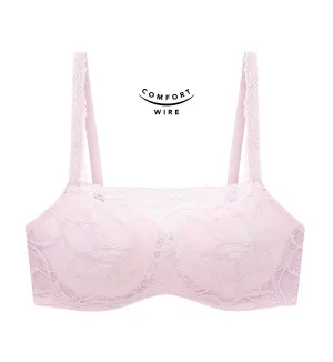 Body Make Up Illusion Lace Wired Padded Bra