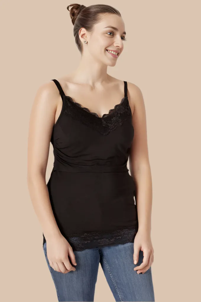 Breastfeeding Cami in Black