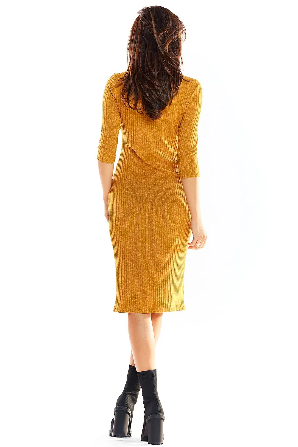 Charming Shoulder Tape Midi Dress