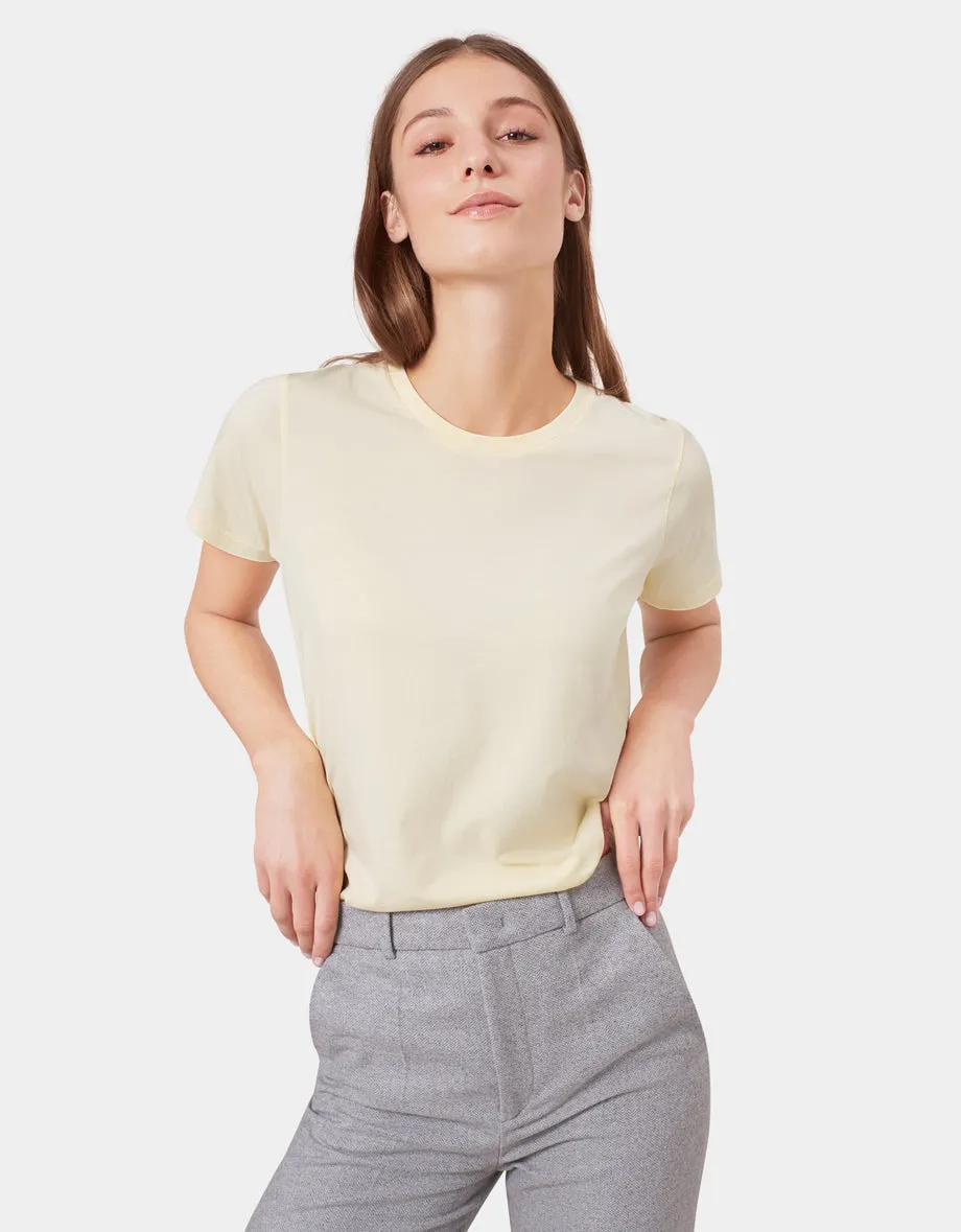 Classic Organic Women light Tee in snow melange