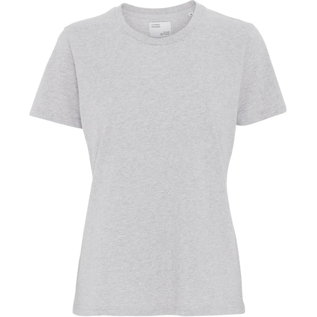 Classic Organic Women light Tee in snow melange