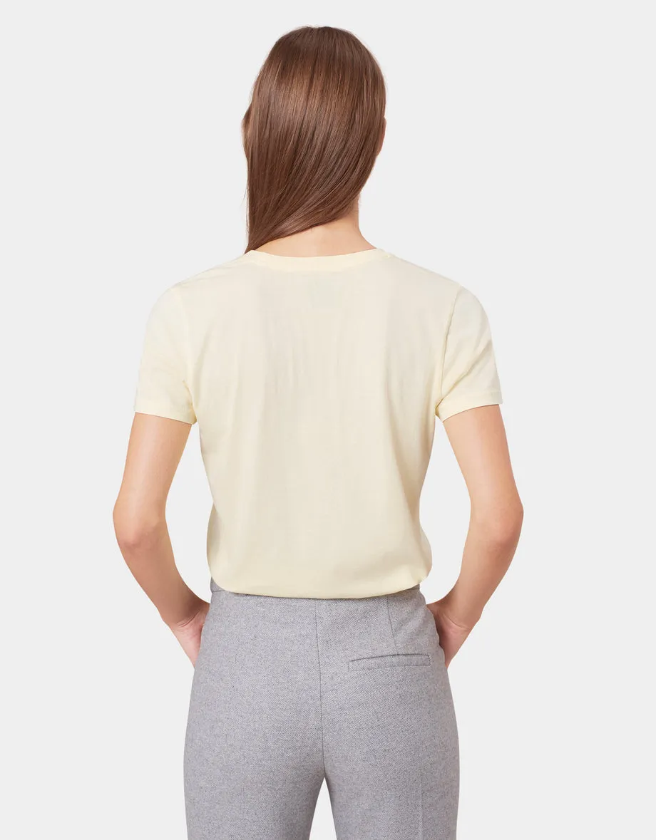 Classic Organic Women light Tee in snow melange