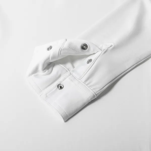 Classic Women's Long-Sleeved Show Shirt with Standing Collar