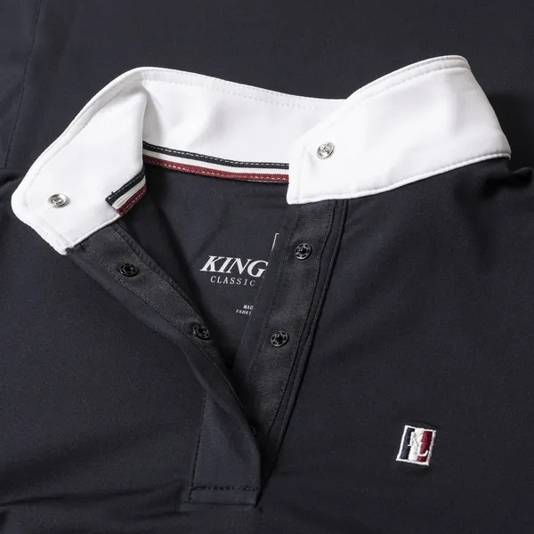 Classic Women's Long-Sleeved Show Shirt with Standing Collar