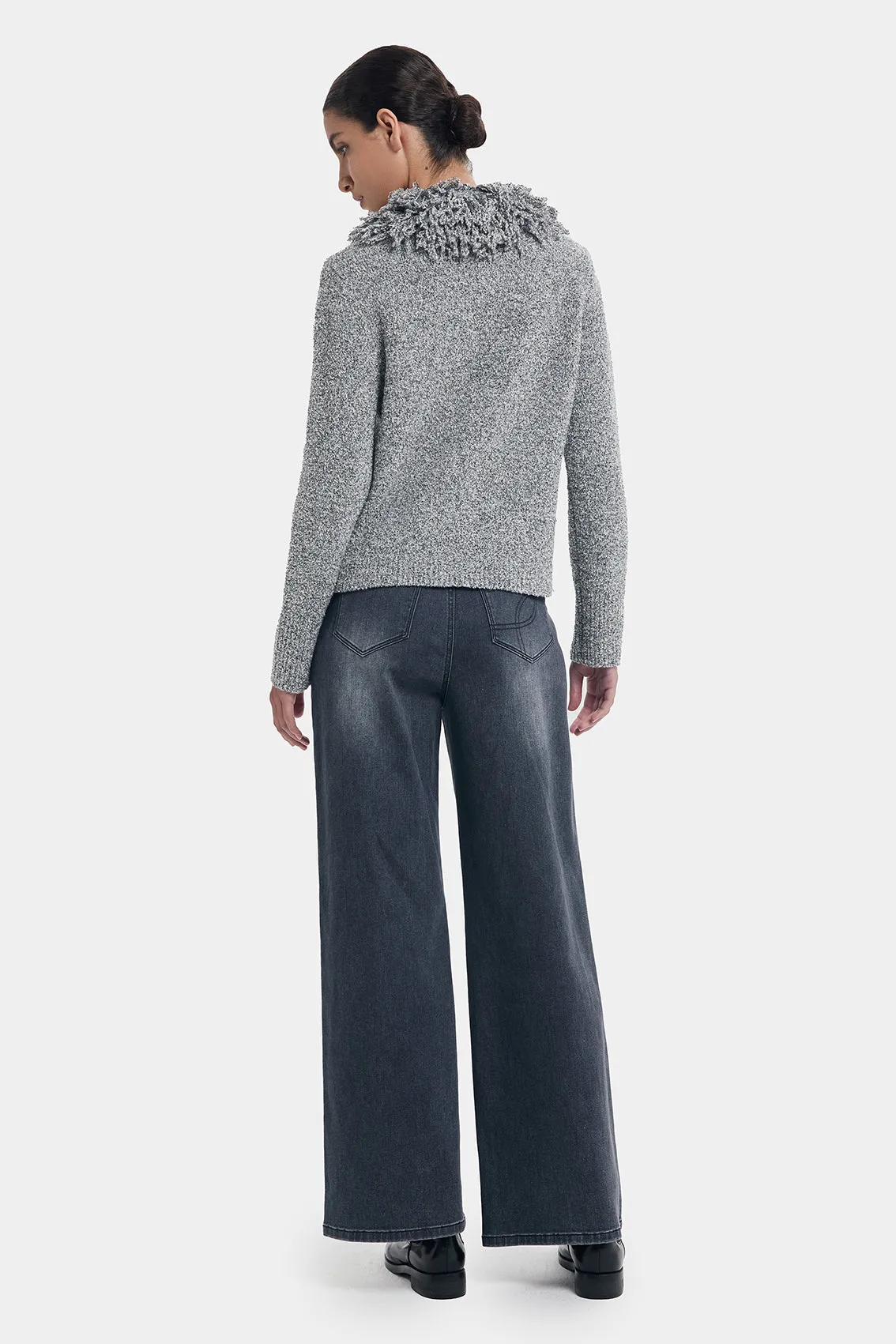 COTTON WOOL BLENDED CARDIGAN