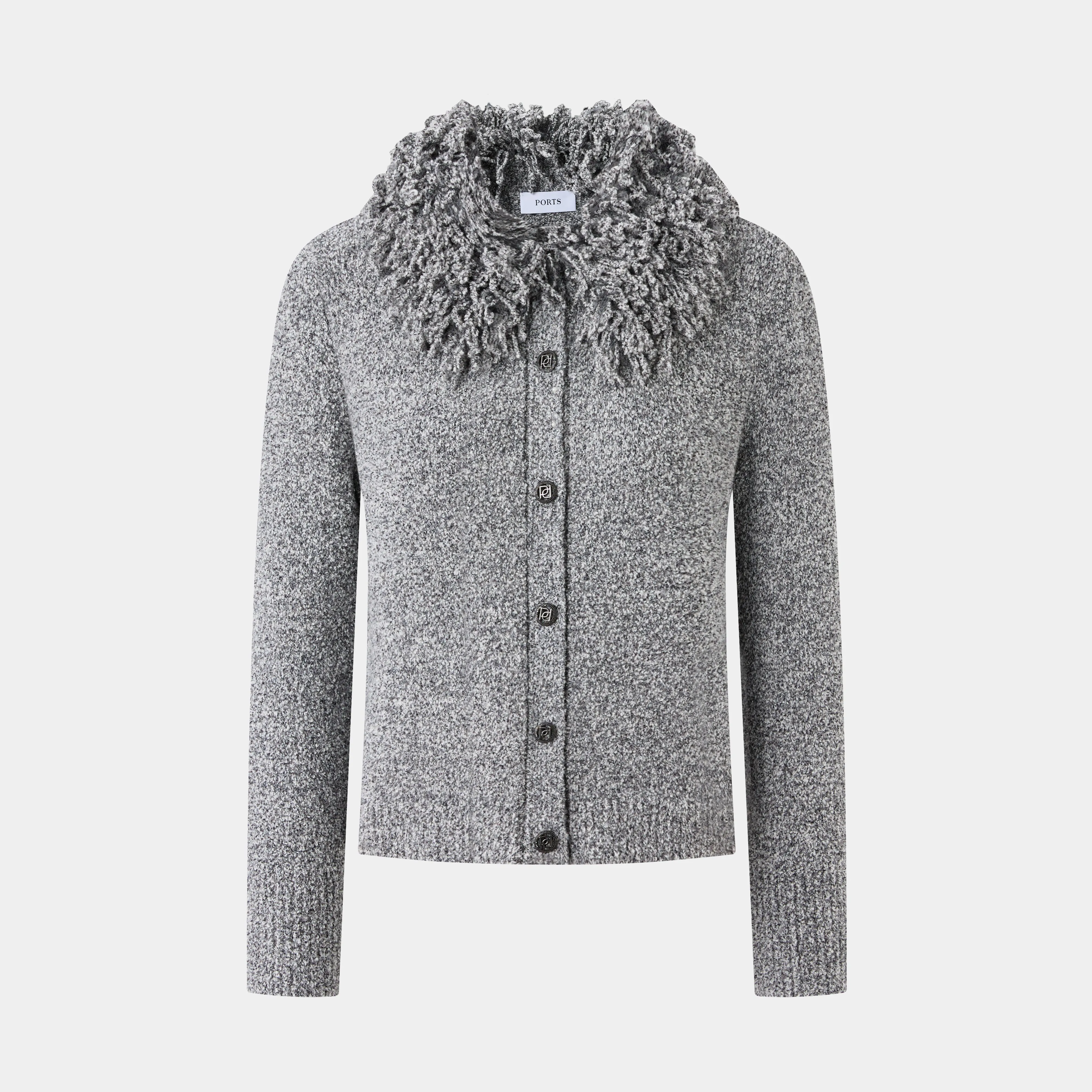 COTTON WOOL BLENDED CARDIGAN