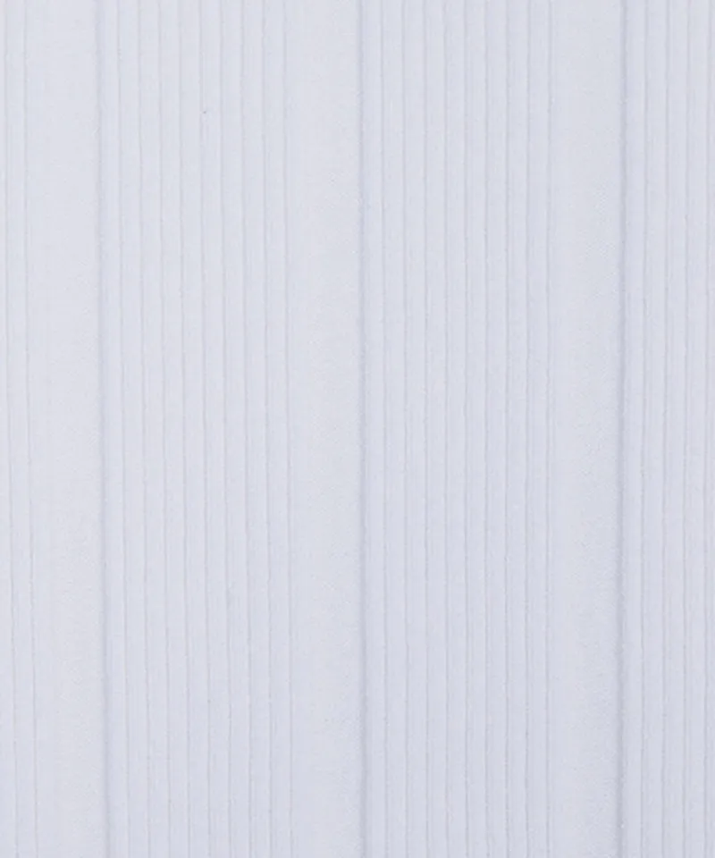 CREVE NINE: Round Ribbed Knitwear - White