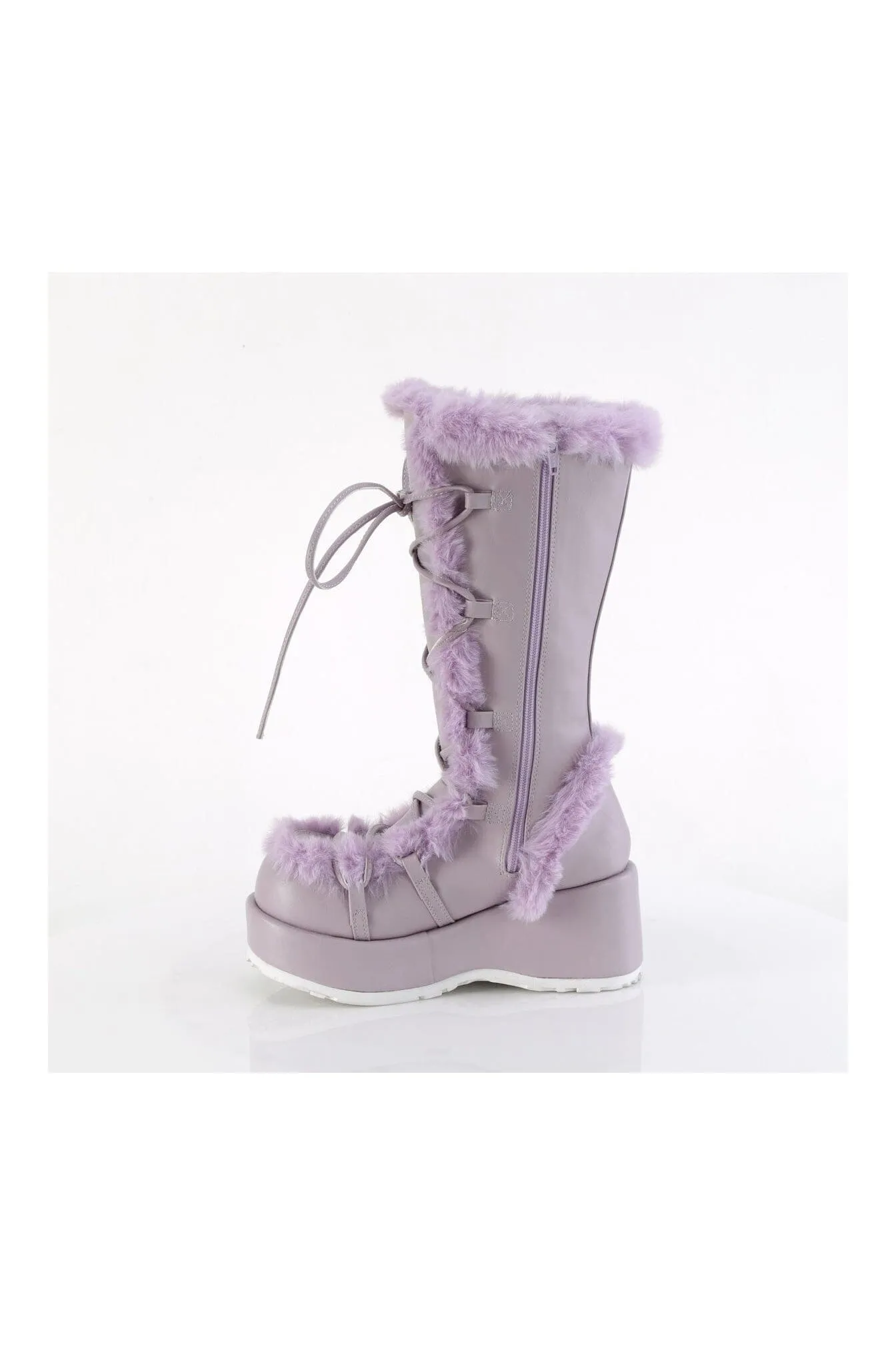 CUBBY-311 Purple Vegan Leather Knee Boot