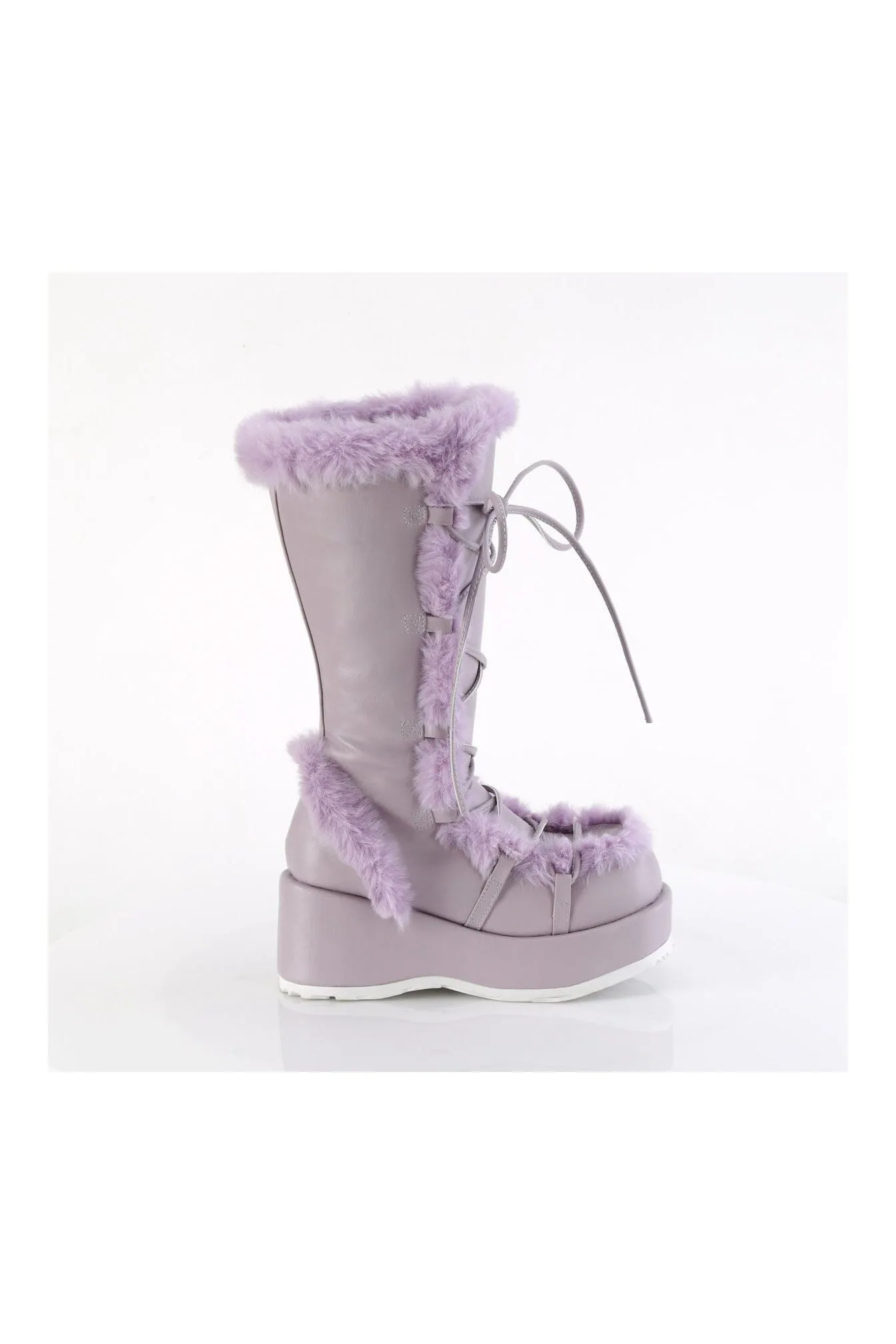 CUBBY-311 Purple Vegan Leather Knee Boot