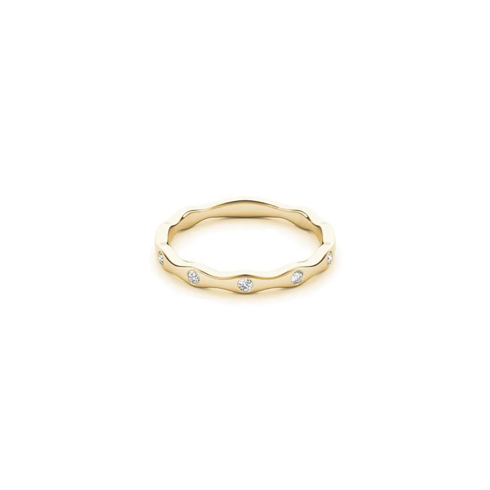 Curvy Diamond Stackable Women's Band