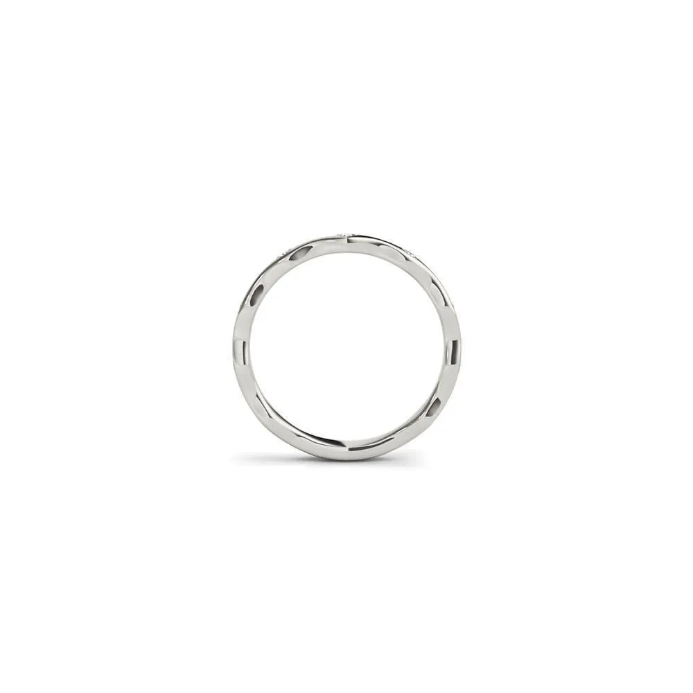 Curvy Diamond Stackable Women's Band